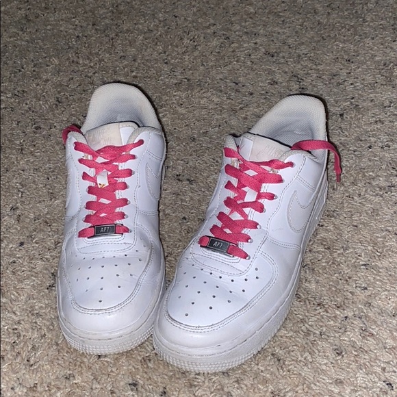 af1 pink laces